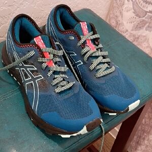 Asics Blue Trail Running Shoes